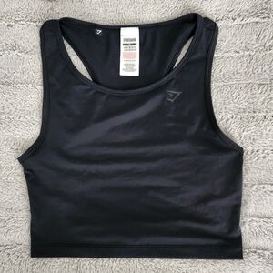 Gymshark Women's Black Crop Tank Top Size Medium